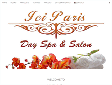 Tablet Screenshot of iciparisdayspa.com